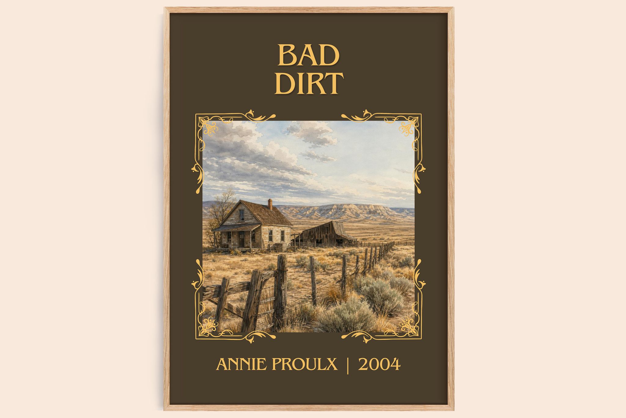 Bad Dirt Classic Book Art Print by Annie Proulx
