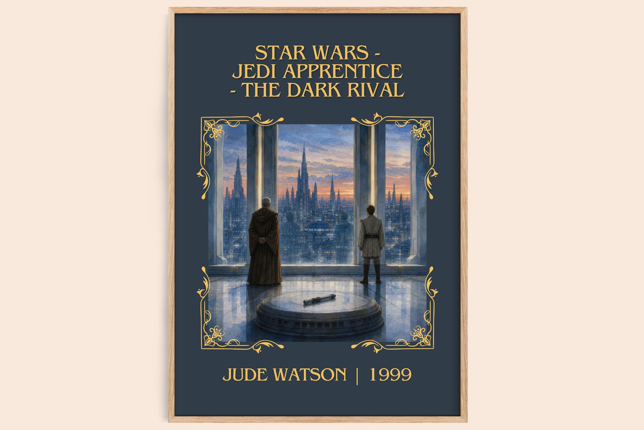 Star Wars - Jedi Apprentice - The Dark Rival Classic Book Art Print by Jude Watson