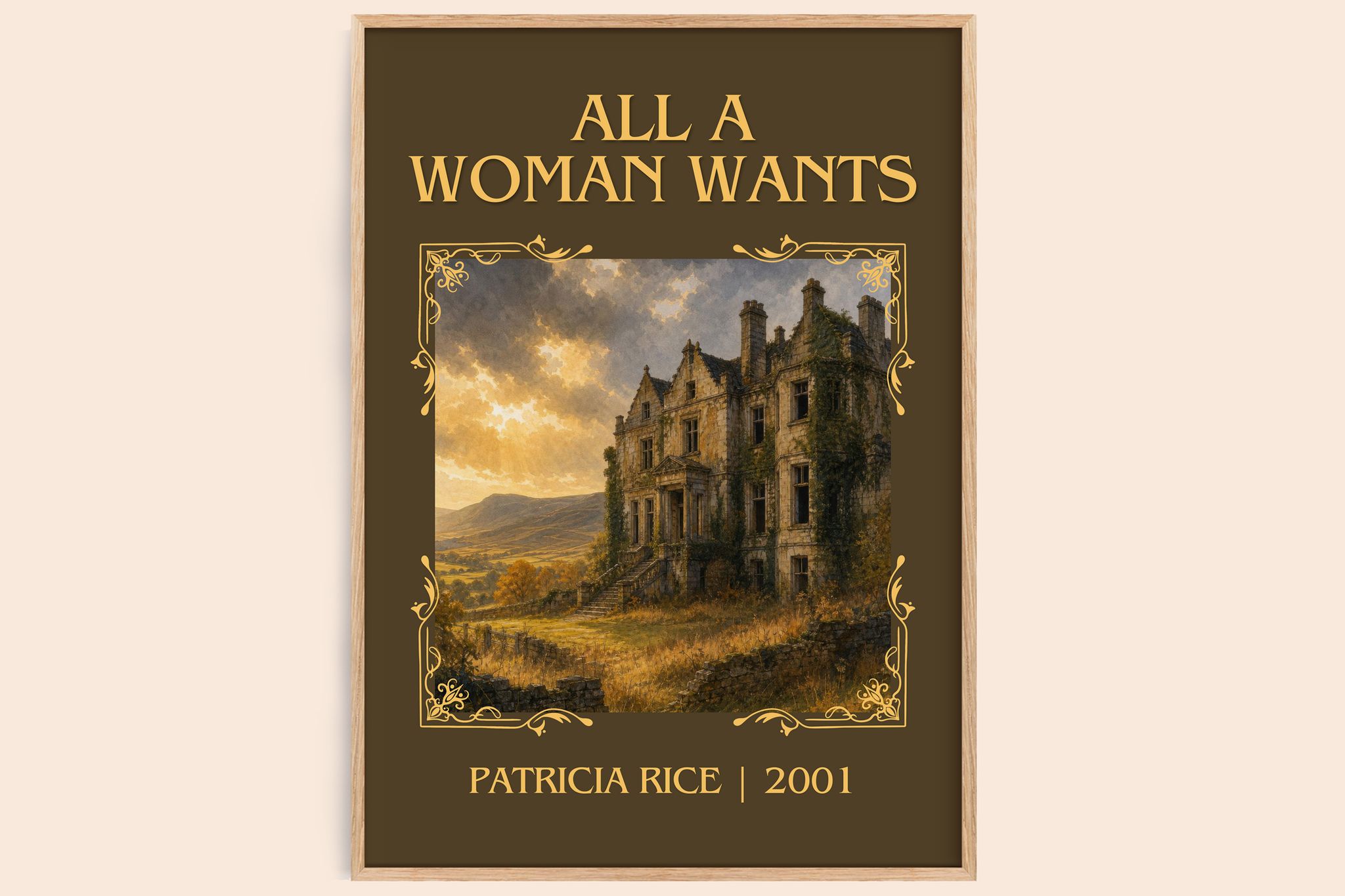 All a Woman Wants Classic Book Art Print by Patricia Rice