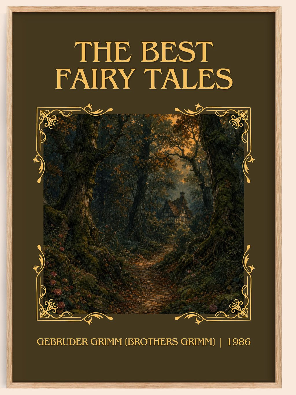 Best fairy tales Classic Book Art Print by G. Grimm] – book poster