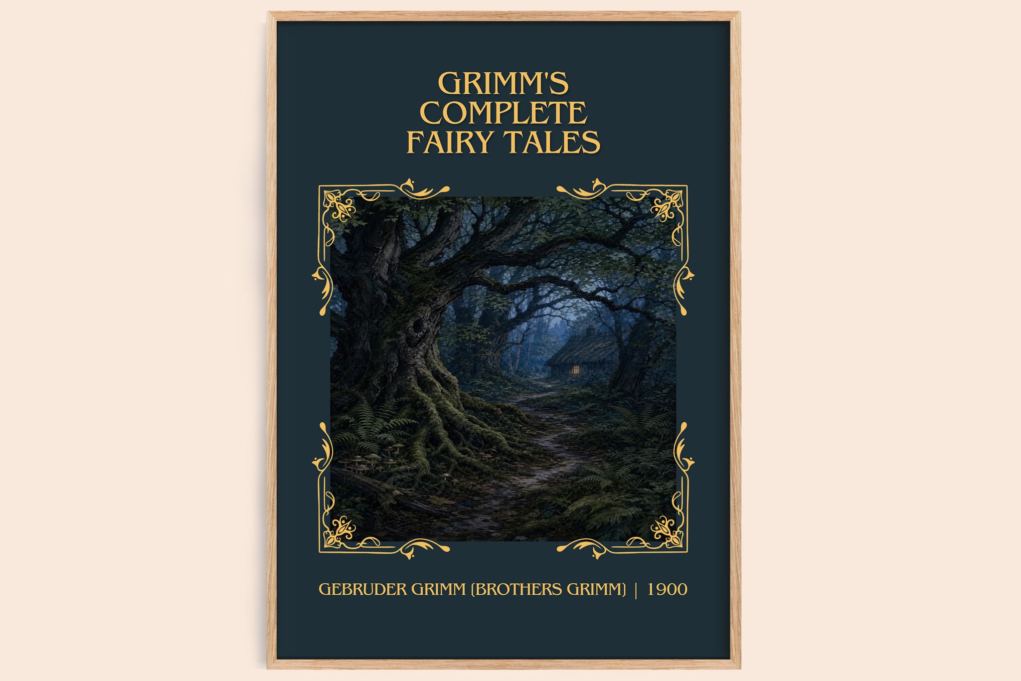 Grimm's Complete Fairy Tales Classic Book Art Print by G. Grimm]