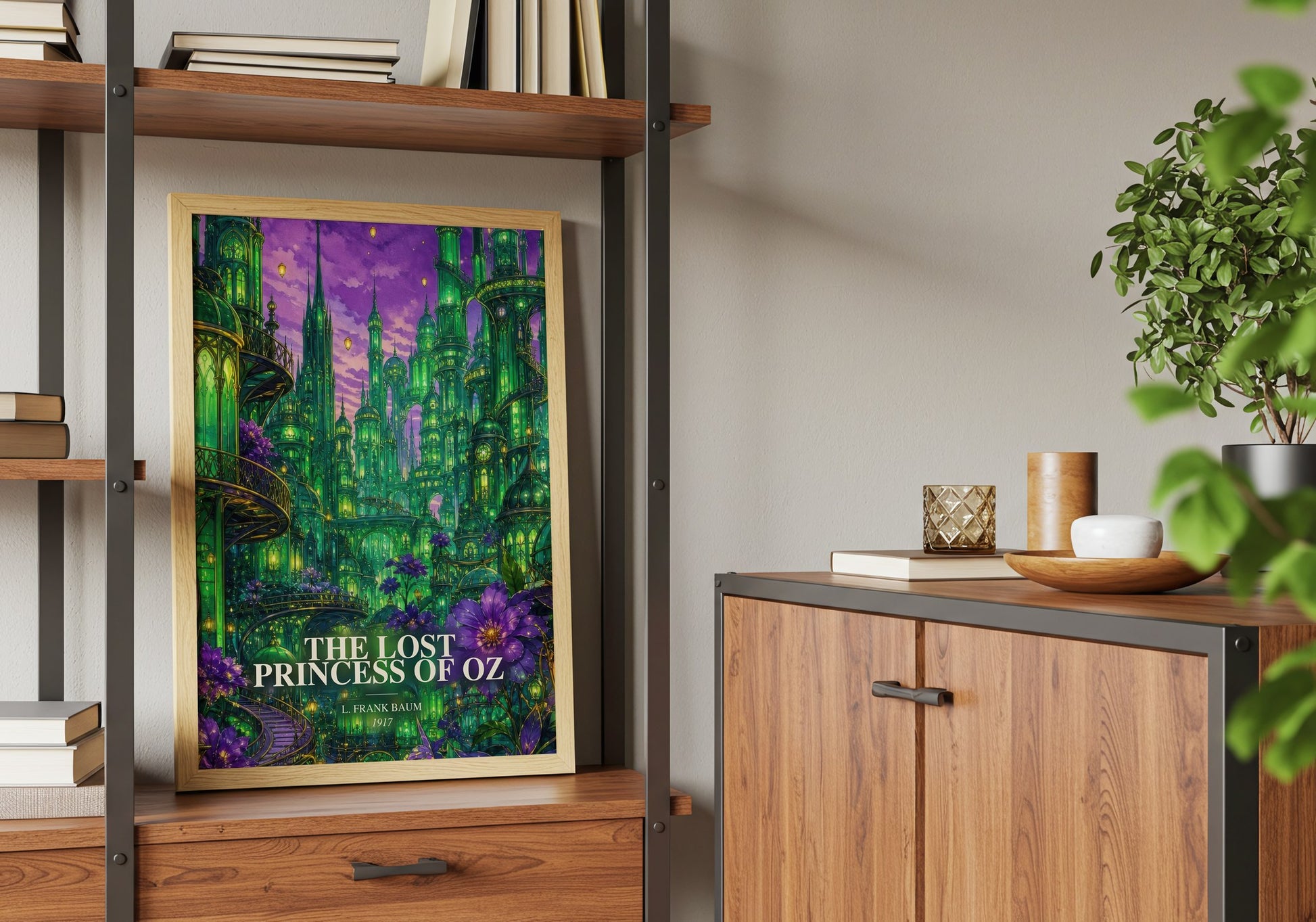 The Lost Princess Of Oz book watercolour illustration paper finish options – matte satin gloss