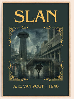 Slan Classic Book Art Print by A. E. van Vogt – book poster