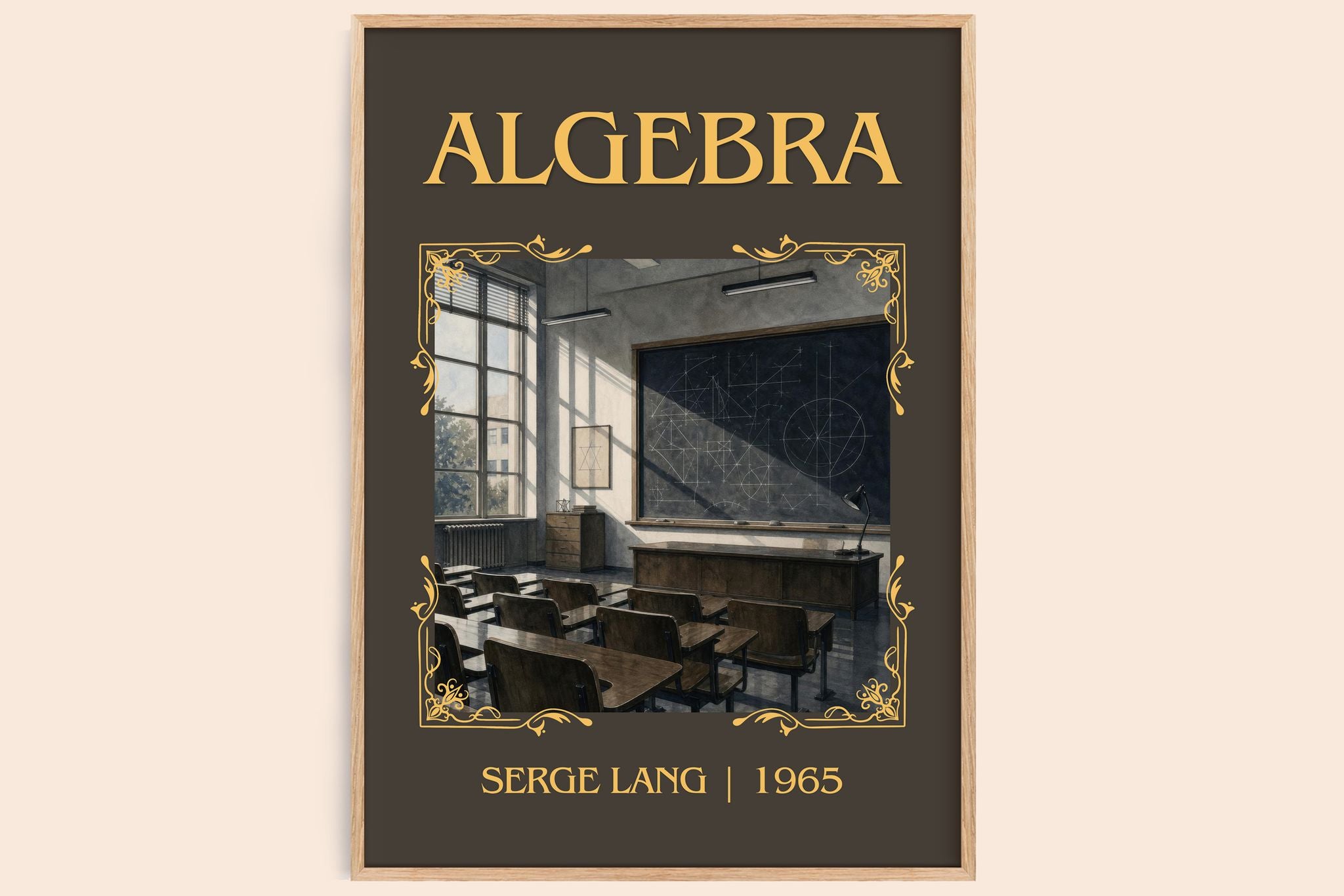 Algebra Classic Book Art Print by Serge Lang