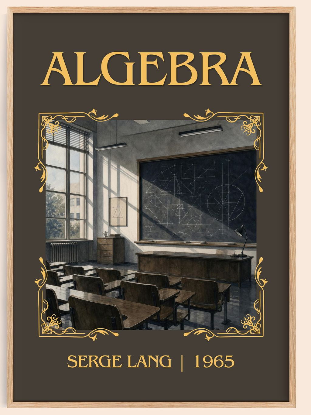 Algebra Classic Book Art Print by Serge Lang – book poster