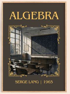Algebra Classic Book Art Print by Serge Lang – book poster