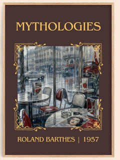 Mythologies Classic Book Art Print by Roland Barthes – book poster