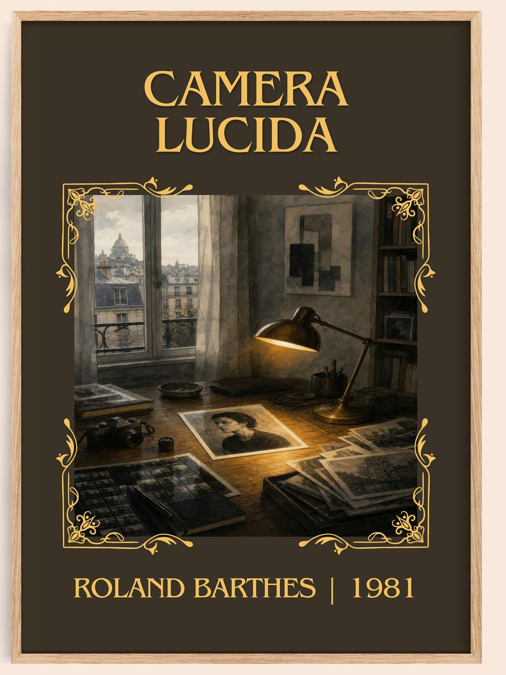 Camera Lucida Classic Book Art Print by Roland Barthes – book poster