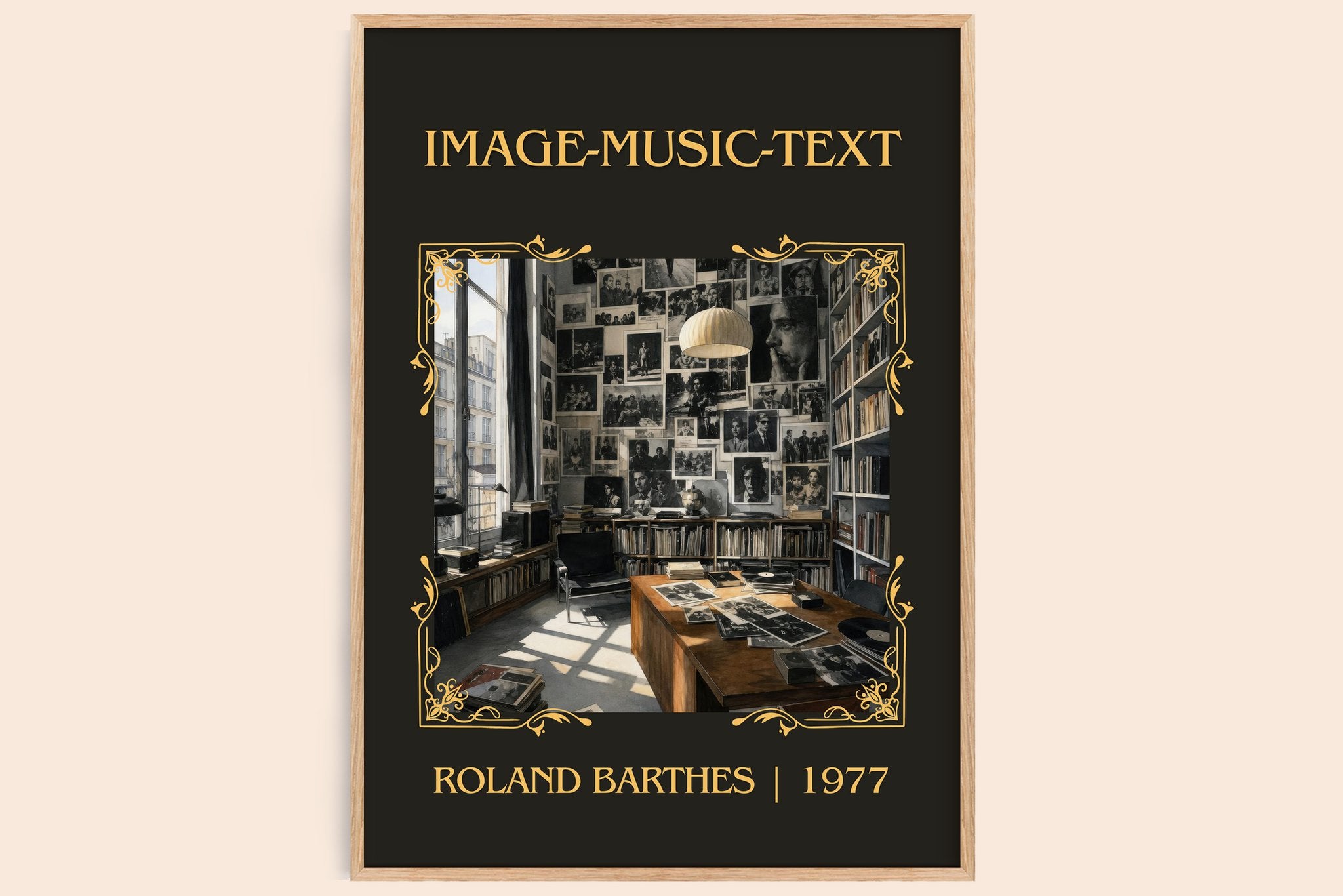 Image-Music-Text Classic Book Art Print by Roland Barthes