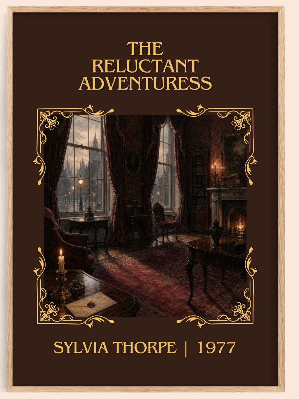 The Reluctant Adventuress Classic Book Art Print by Sylvia Thorpe – book poster