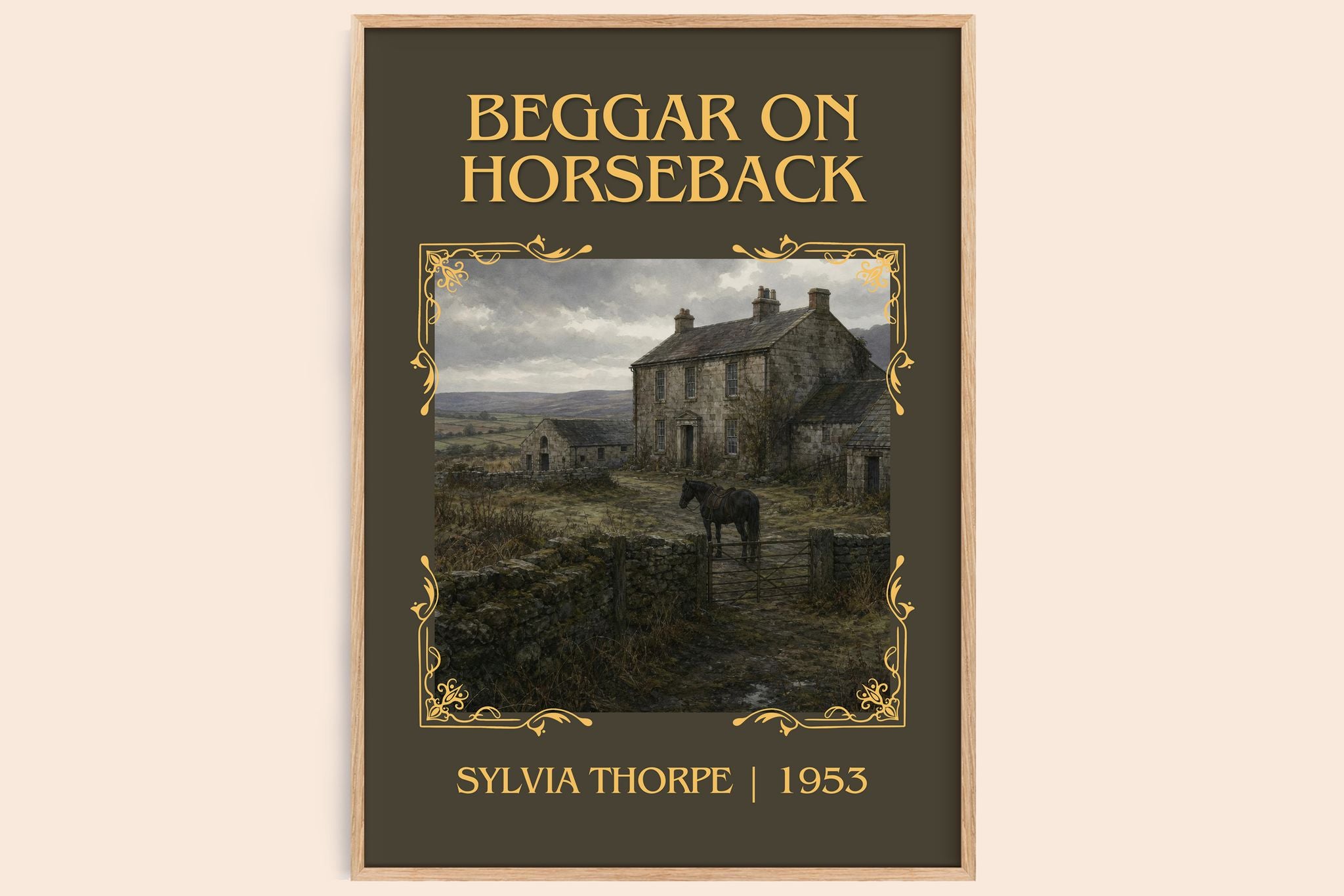 Beggar on Horseback Classic Book Art Print by Sylvia Thorpe
