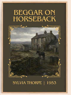 Beggar on Horseback Classic Book Art Print by Sylvia Thorpe – book poster