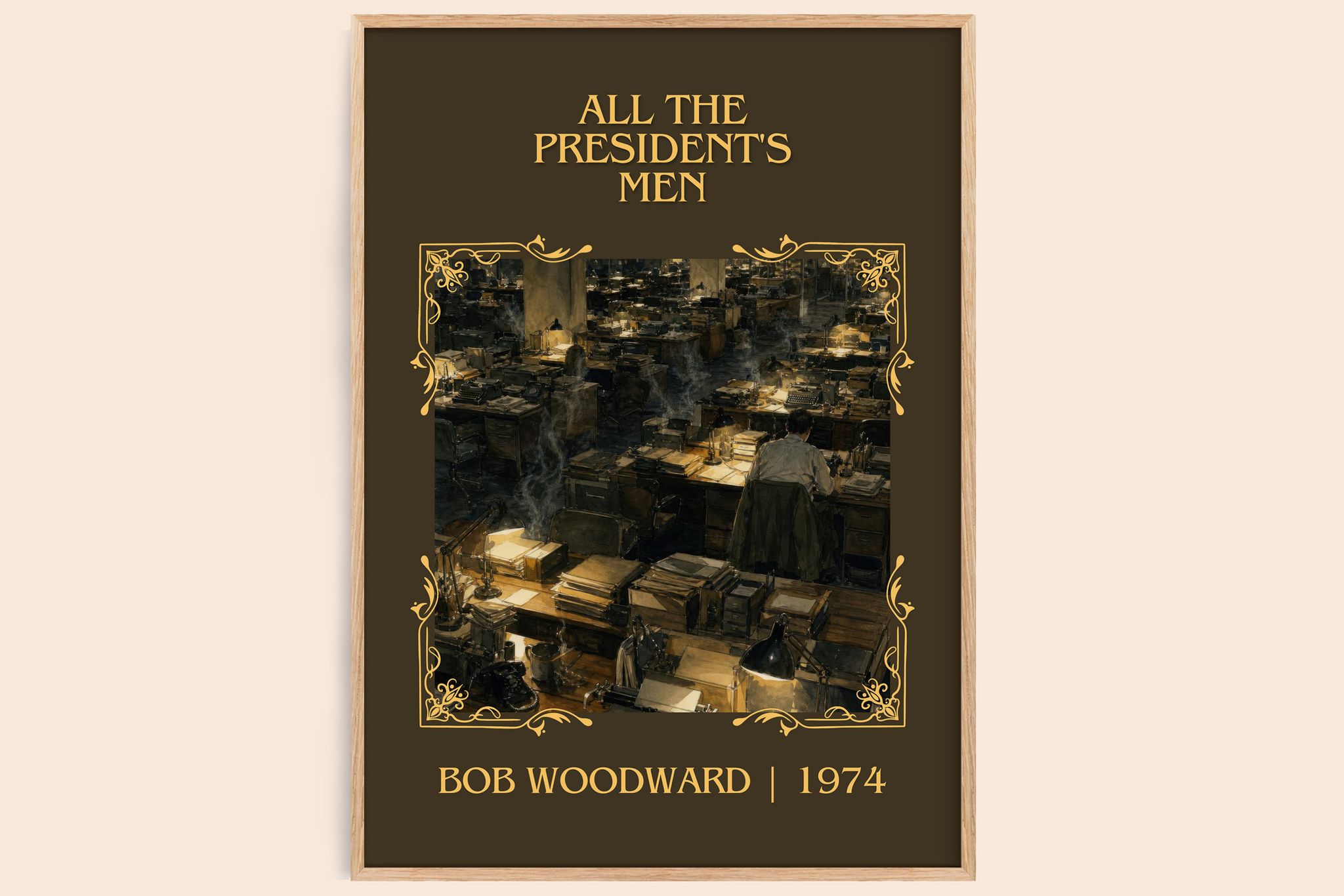 All the President's Men Classic Book Art Print by Bob Woodward