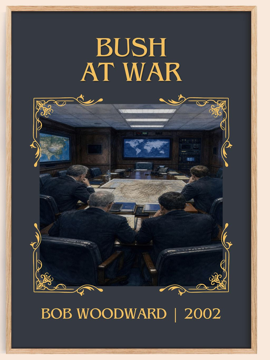 Bush at war Classic Book Art Print by Bob Woodward – book poster