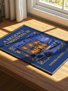 A Regency Christmas III Classic Book Art Print by Sandra Heath – print on a sunlit desk