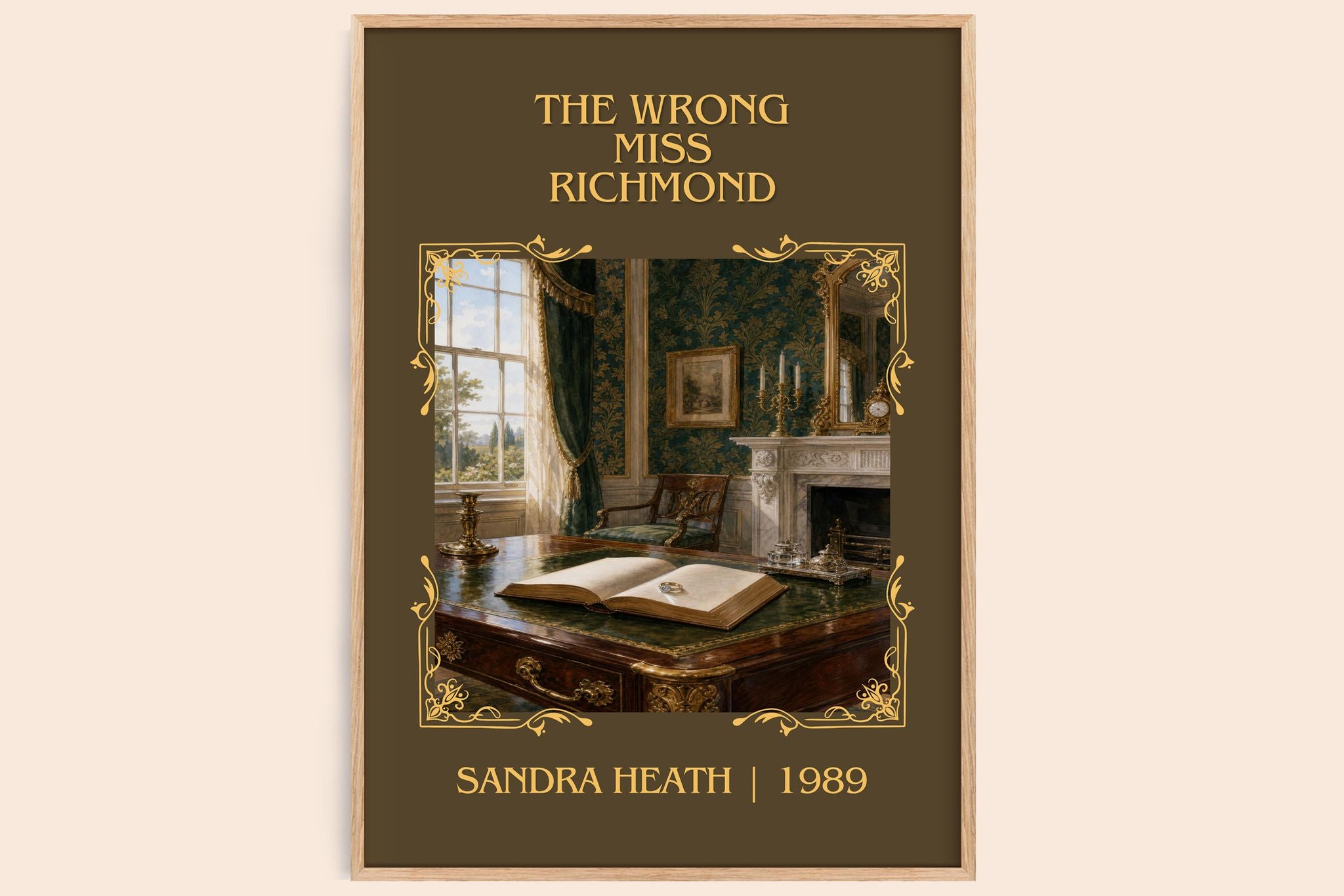 The Wrong Miss Richmond Classic Book Art Print by Sandra Heath