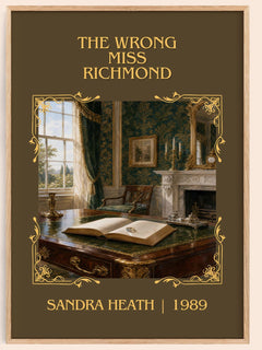 The Wrong Miss Richmond Classic Book Art Print by Sandra Heath – book poster