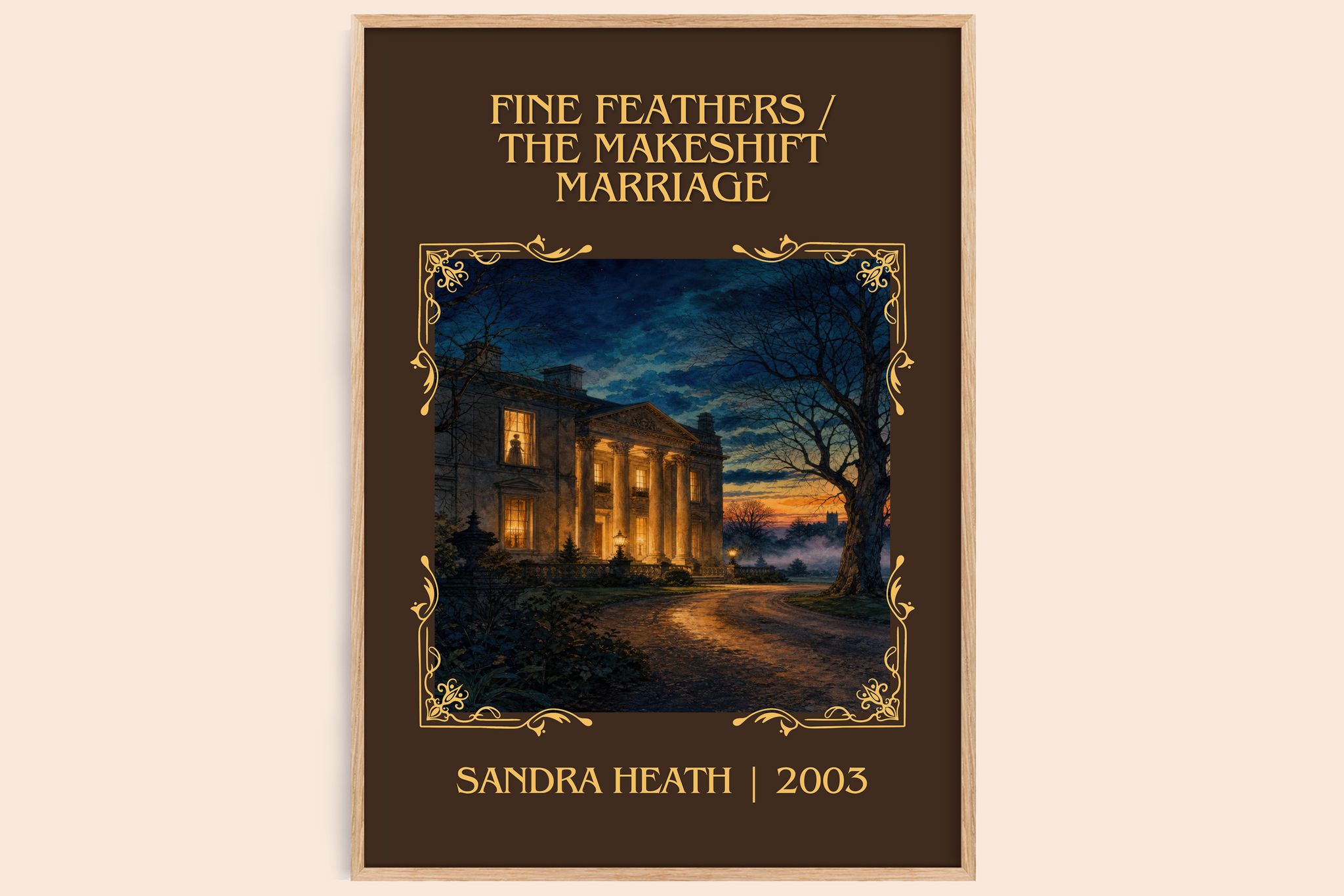 Fine Feathers / The Makeshift Marriage Classic Book Art Print by Sandra Heath