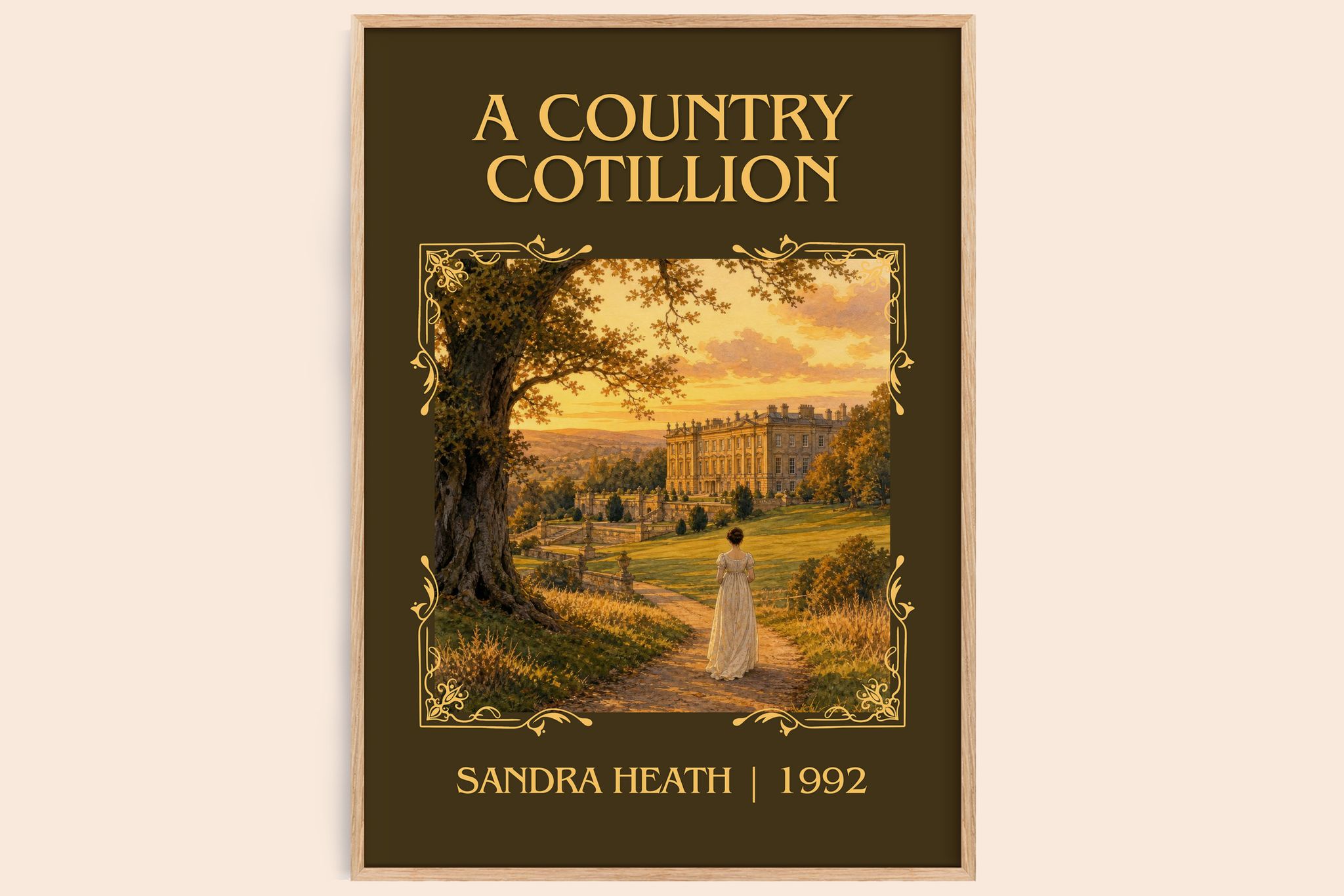 A Country Cotillion Classic Book Art Print by Sandra Heath