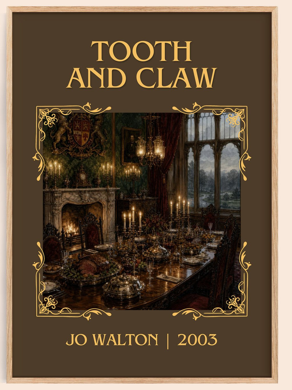 Tooth and Claw Classic Book Art Print by Jo Walton – book poster