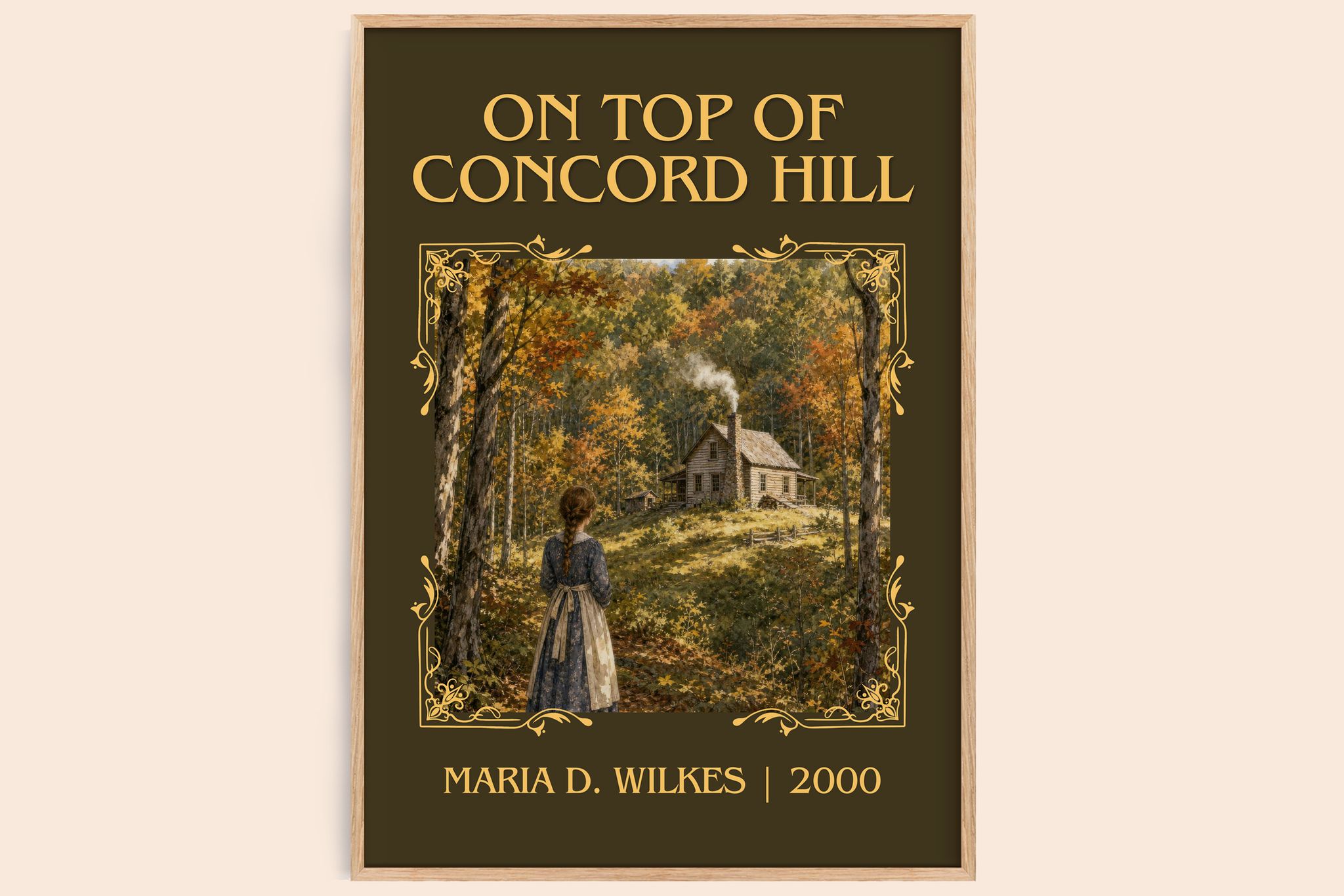 On top of Concord Hill Classic Book Art Print by Maria D. Wilkes