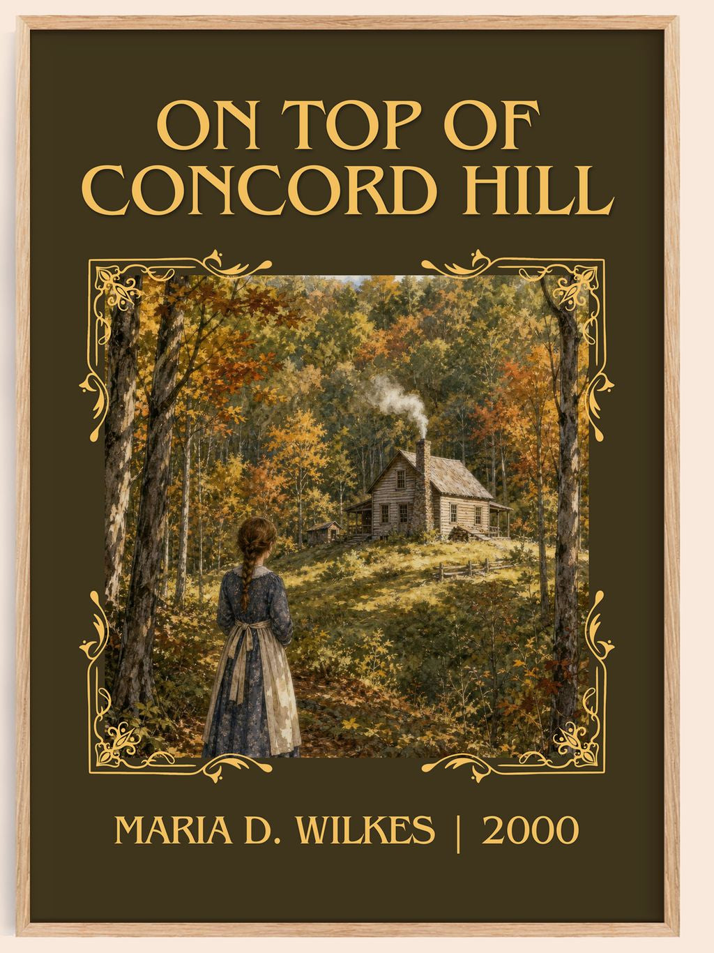On top of Concord Hill Classic Book Art Print by Maria D. Wilkes – book poster