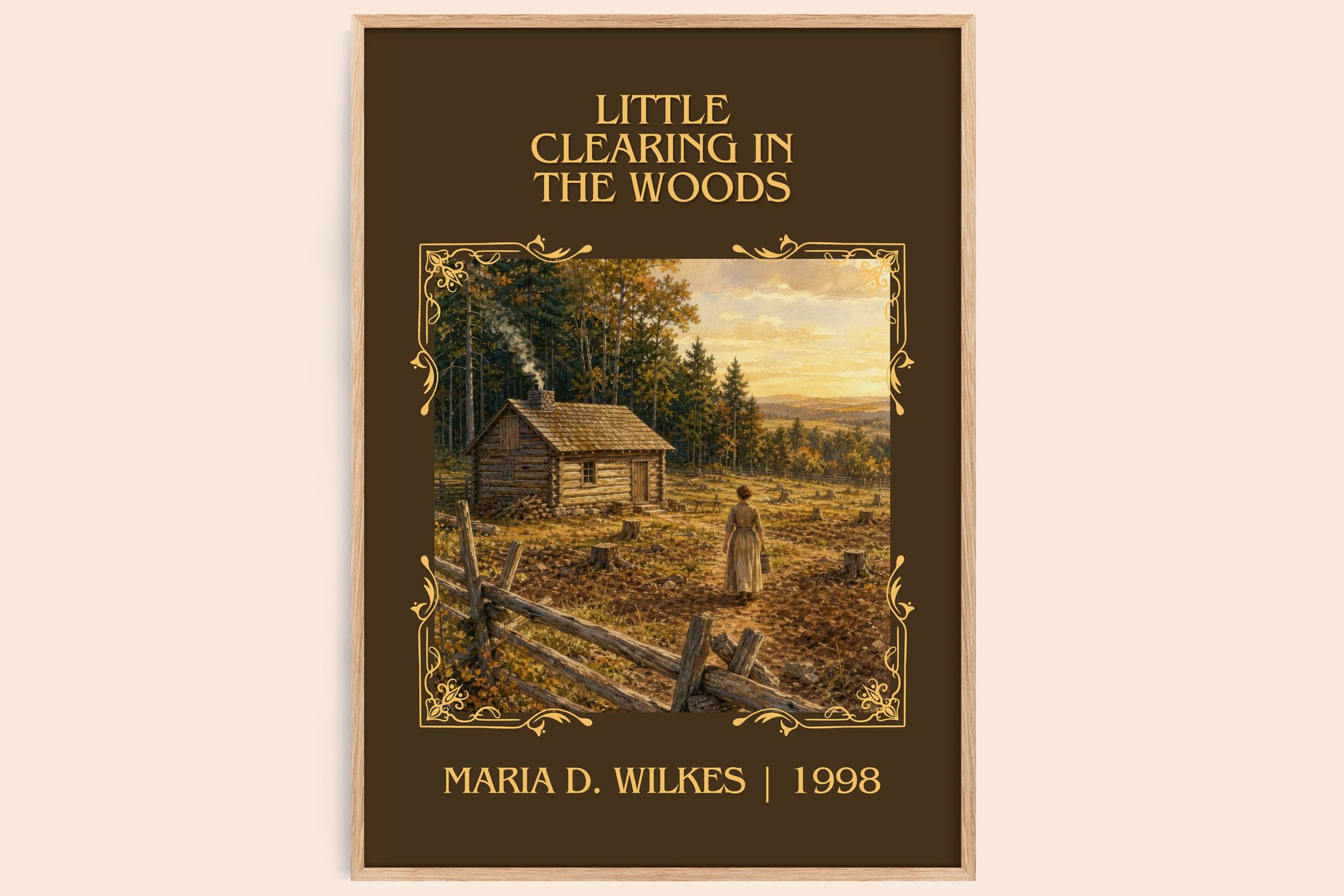 Little Clearing in the Woods Classic Book Art Print by Maria D. Wilkes