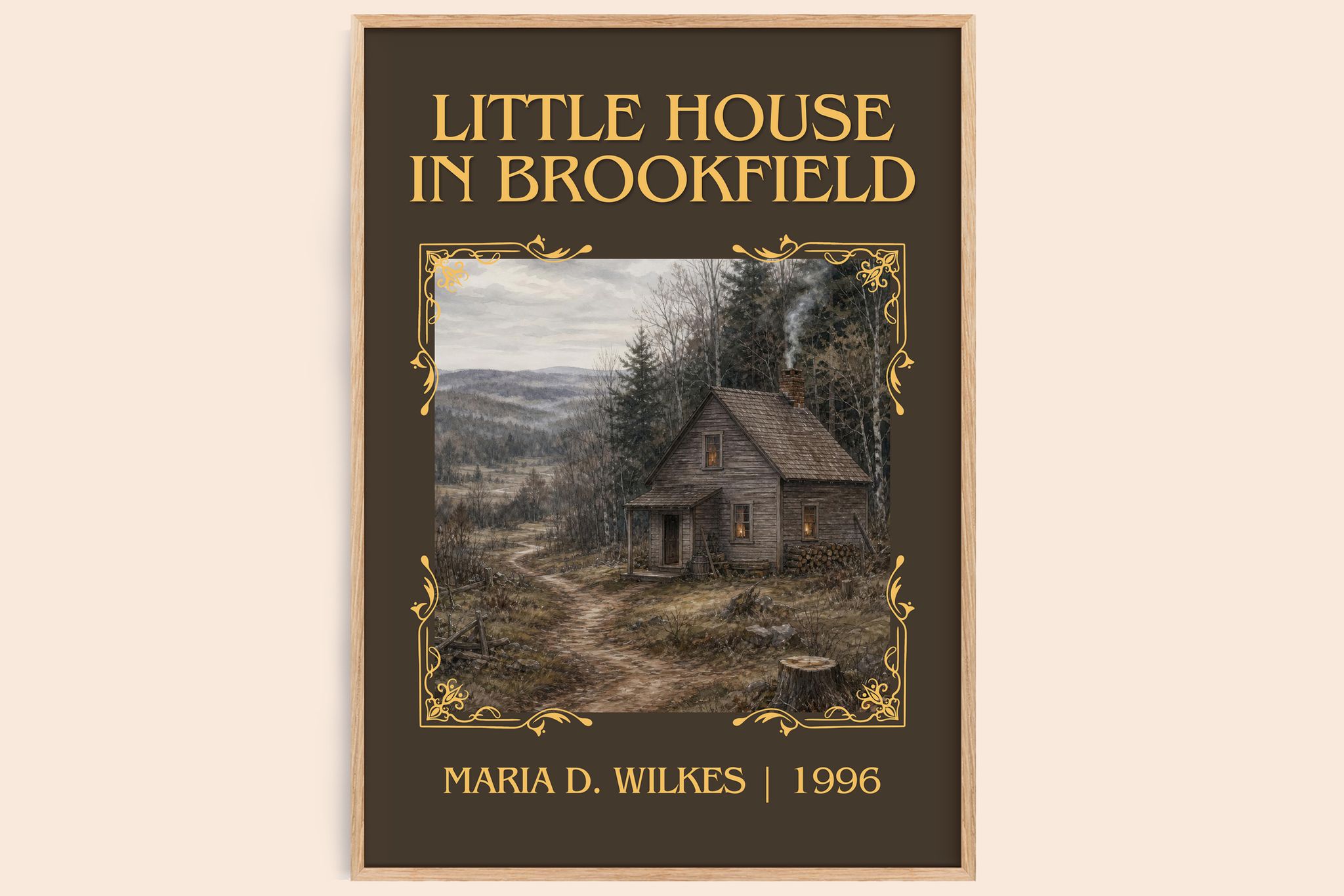 Little house in Brookfield Classic Book Art Print by Maria D. Wilkes