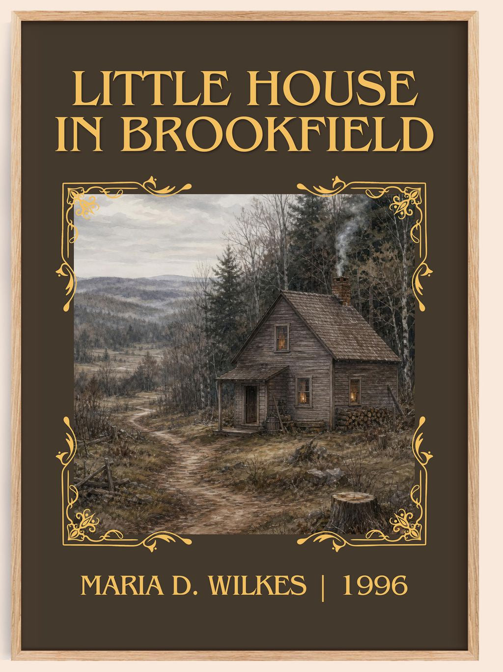 Little house in Brookfield Classic Book Art Print by Maria D. Wilkes – book poster
