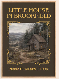 Little house in Brookfield Classic Book Art Print by Maria D. Wilkes – book poster
