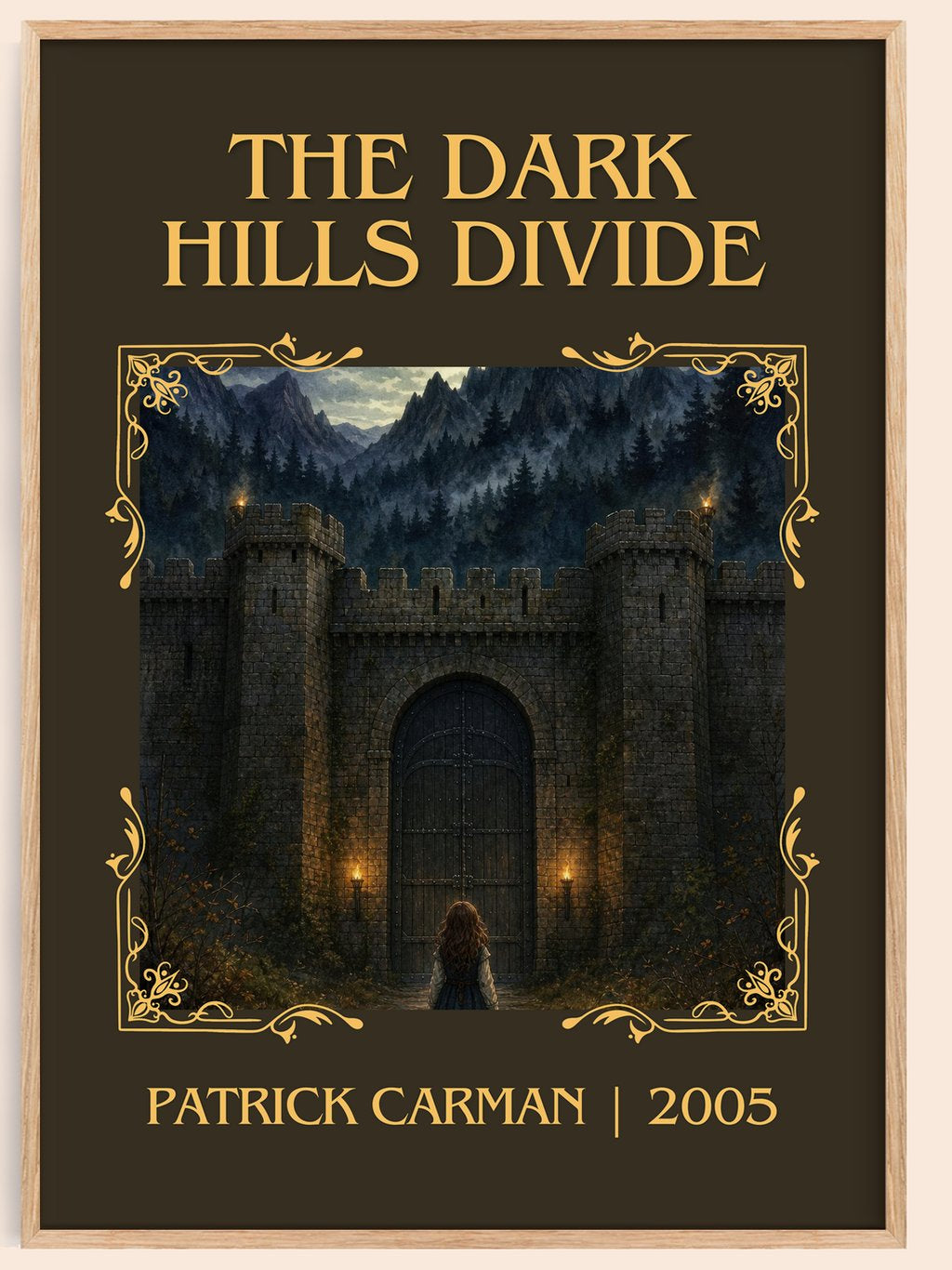 The Dark Hills divide Classic Book Art Print by Patrick Carman – book poster