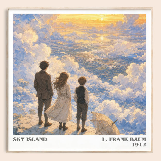 Sky Island Literary Art Print by L. Frank Baum