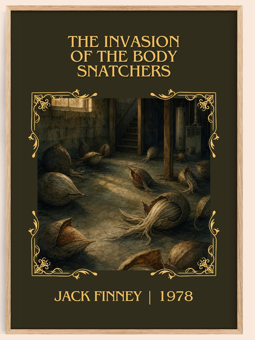 Invasion of the Body Snatchers Classic Book Art Print by Jack Finney – book poster
