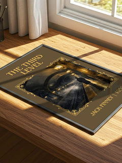 The third level Classic Book Art Print by Jack Finney – print on a sunlit desk