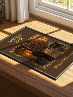 About time Classic Book Art Print by Jack Finney – print on a sunlit desk