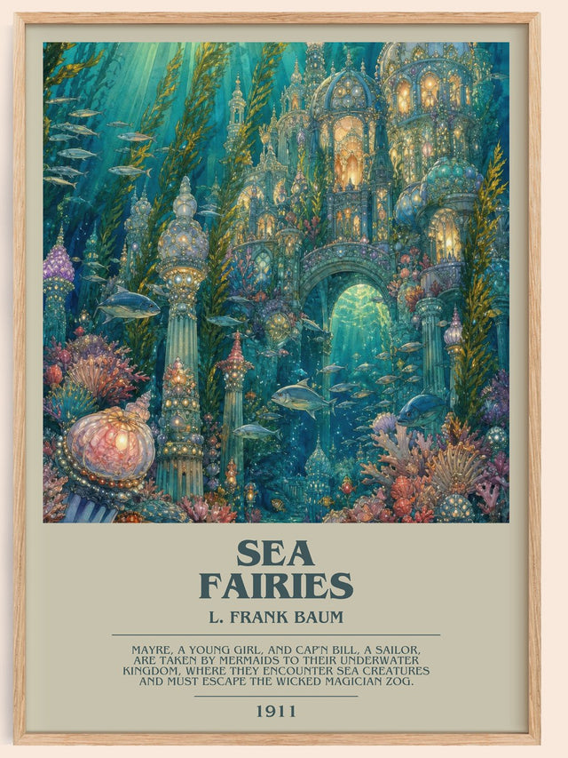 Sea Fairies Bookish Wall Art by L. Frank Baum