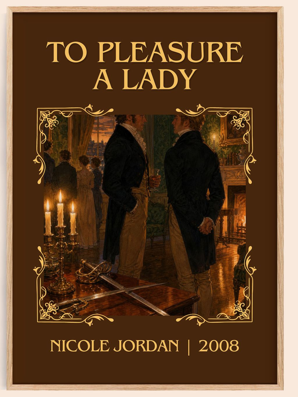 To Pleasure A Lady Classic Book Art Print by Nicole Jordan – book poster