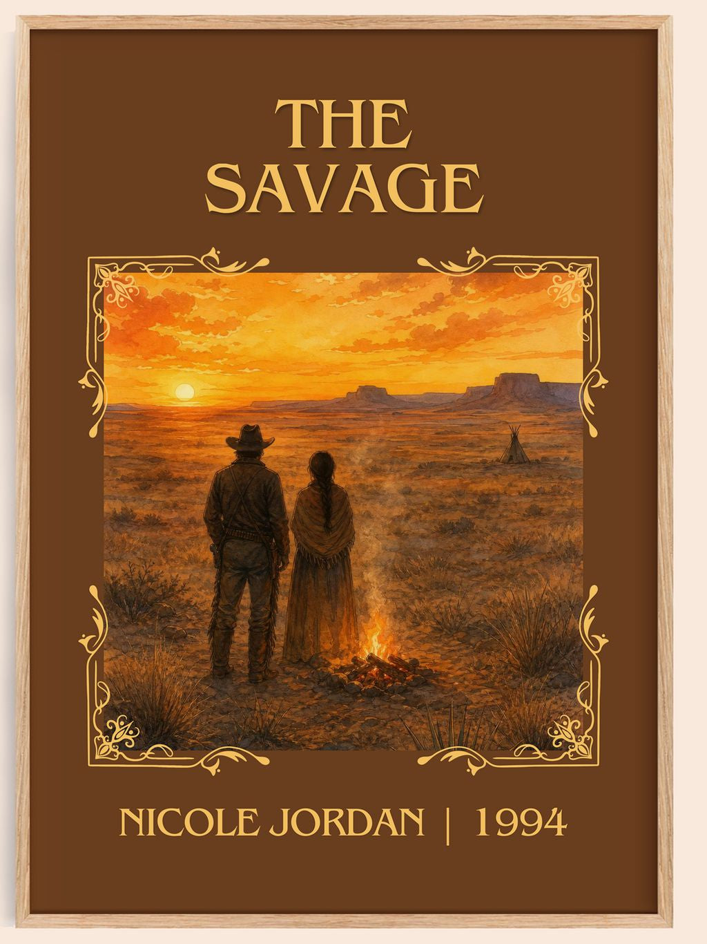 The Savage Classic Book Art Print by Nicole Jordan – book poster