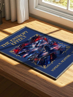 The Entropy Effect Classic Book Art Print by Vonda N. McIntyre – print on a sunlit desk