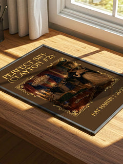 Perfect Sin- (Clayton #2) Classic Book Art Print by Kat Martin – print on a sunlit desk