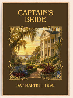 Captain's bride Classic Book Art Print by Kat Martin – book poster