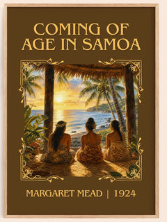 Coming of age in Samoa Classic Book Art Print by Margaret Mead – book poster