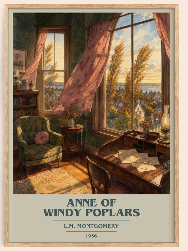 Anne Of Windy Poplars Book Cover Poster by L.M. Montgomery