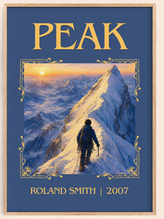 Peak Classic Book Art Print by Roland Smith – book poster