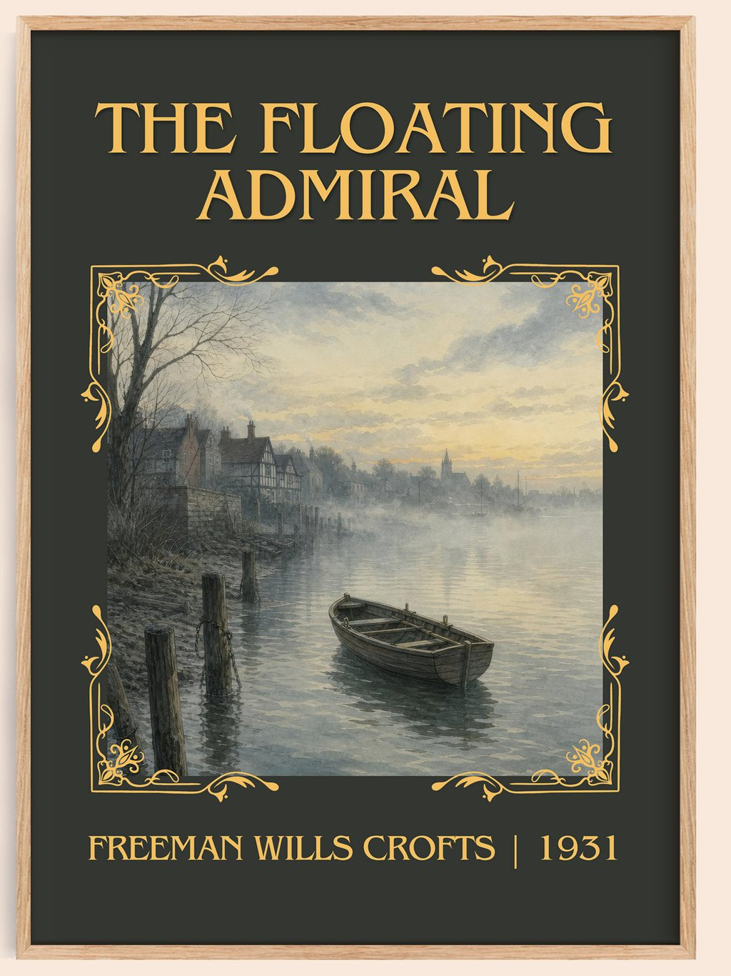 The Floating Admiral Classic Book Art Print by Freeman Wills Crofts – book poster