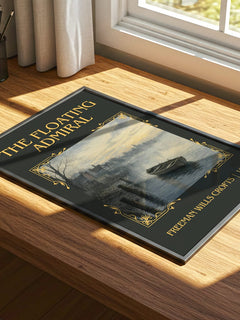 The Floating Admiral Classic Book Art Print by Freeman Wills Crofts – print on a sunlit desk