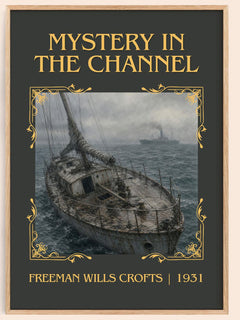 Mystery in the channel Classic Book Art Print by Freeman Wills Crofts – book poster