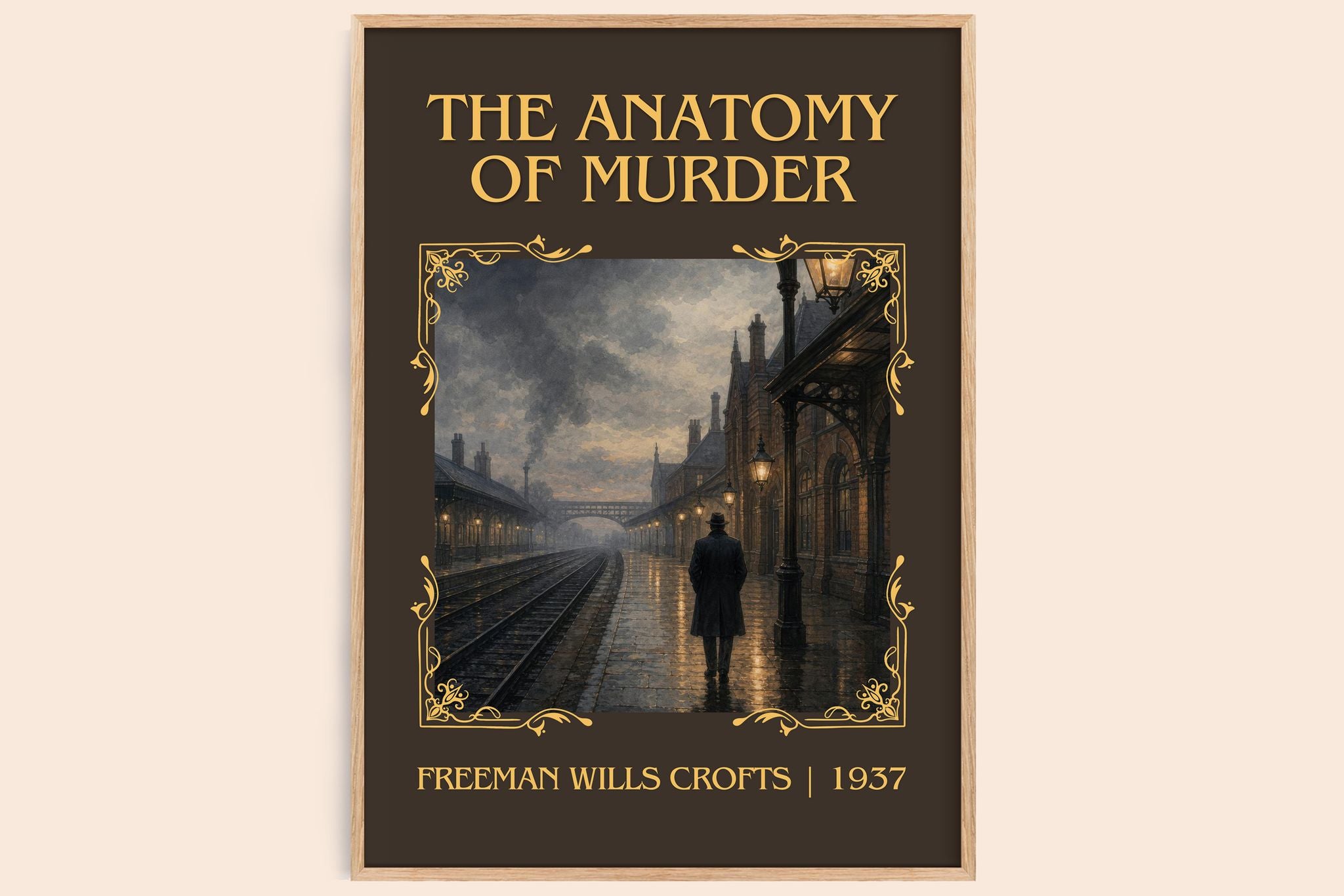 The Anatomy of murder Classic Book Art Print by Freeman Wills Crofts