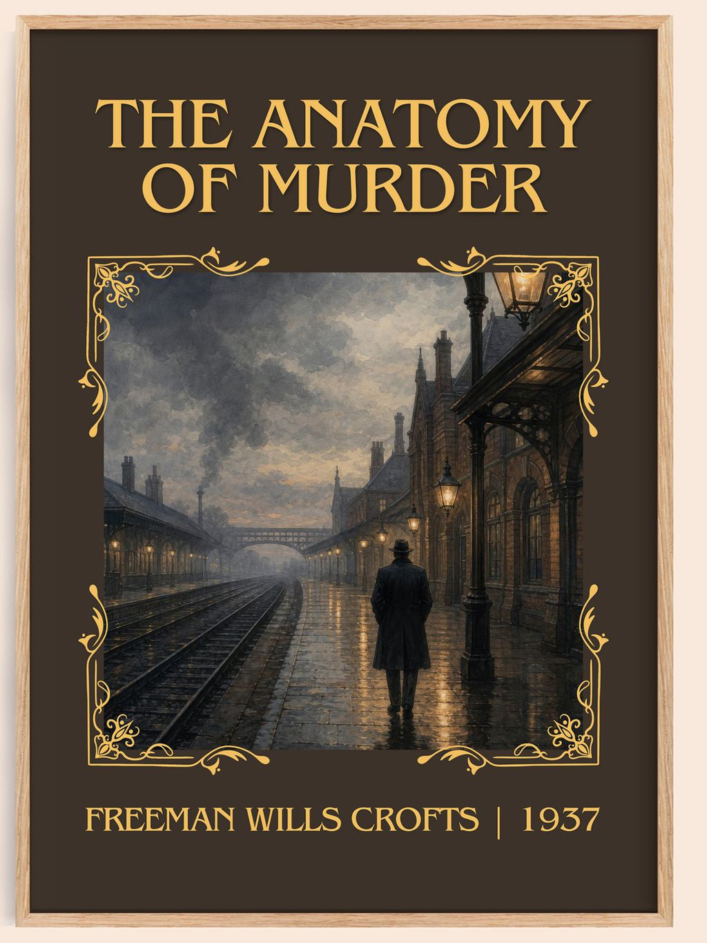 The Anatomy of murder Classic Book Art Print by Freeman Wills Crofts – book poster