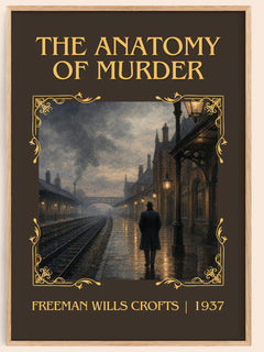 The Anatomy of murder Classic Book Art Print by Freeman Wills Crofts – book poster